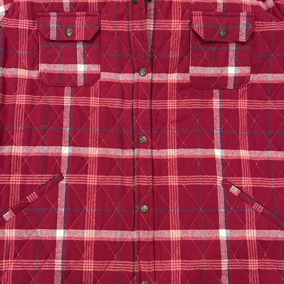 NWOT Bit & Bridle Quilted Flannel Lined Shirt Jacket - Picture 6 of 7